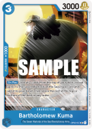 Carte One Piece Bartholomew Kuma OP02-057 UC