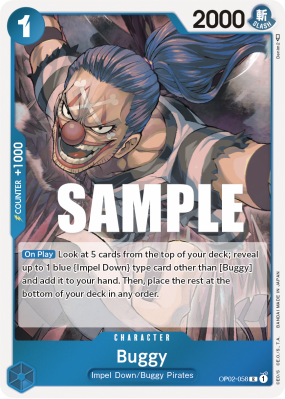 Carte One Piece Buggy OP02-058 R