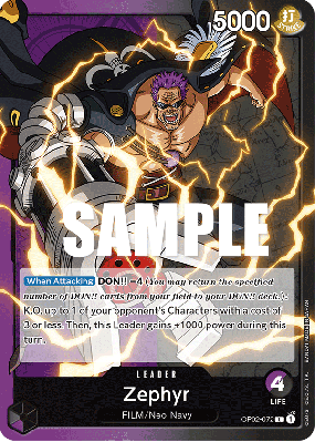 Carte One Piece Zephyr OP02-072 L