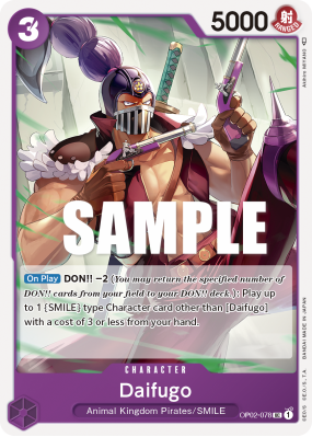 Carte One Piece Daifugo OP02-078 UC