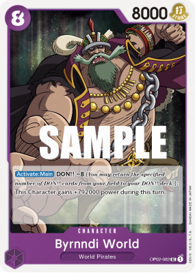 Carte One Piece Byrnndi World OP02-082 UC