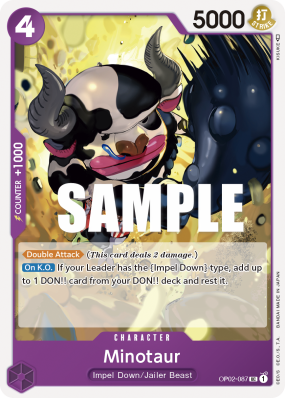 Carte One Piece Minotaur OP02-087 UC