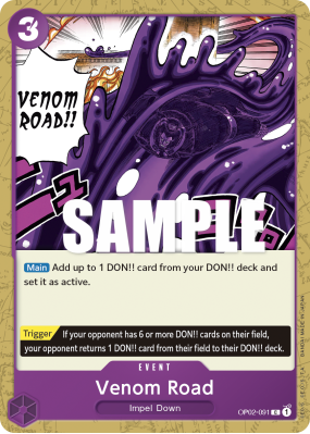 Carte One Piece Venom Road OP02-091 C