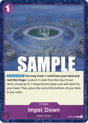 Carte One Piece Impel Down OP02-092 C