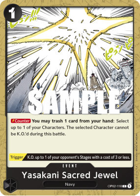Carte One Piece Yasakani Sacred Jewel OP02-118 C