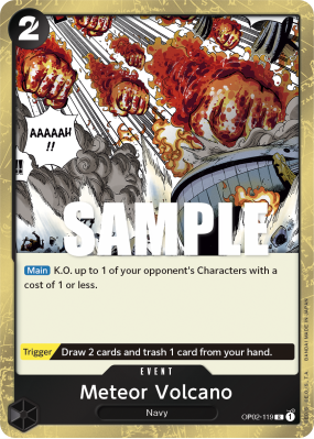 Carte One Piece Meteor Volcano OP02-119 R