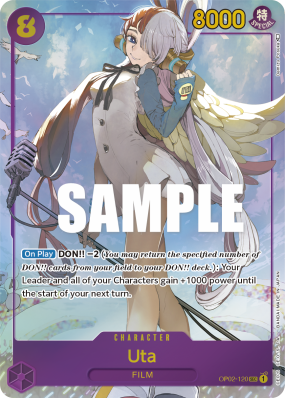 Carte One Piece Uta OP02-120 SEC ALT ART
