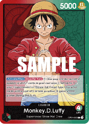 Carte One Piece Monkey D. Luffy OP01-003 L
