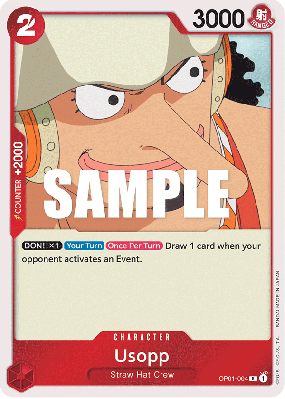 Carte One Piece Usopp OP01-004 R