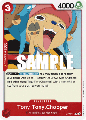 Carte One Piece Tony Tony Chopper OP01-015 UC