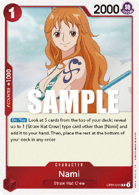 Carte One Piece Nami OP01-016 R