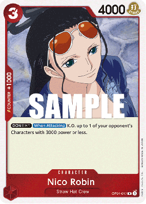 Carte One Piece Nico Robin OP01-017 R
