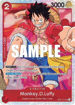 Carte One Piece Monkey D. Luffy OP01-024 SR