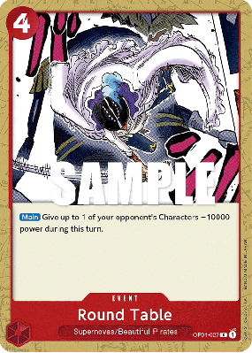 Carte One Piece Round Table OP01-027 C