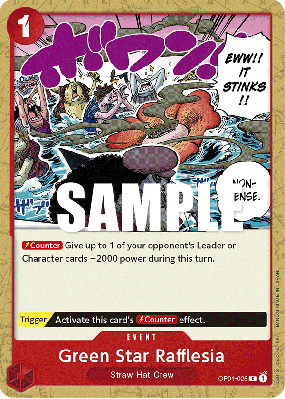 Carte One Piece Green Star Rafflesia OP01-028 C