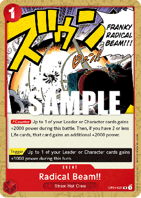 Carte One Piece Radical Beam!! OP01-029 UC