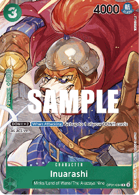 Carte One Piece Inuarashi OP01-034 C ALT ART