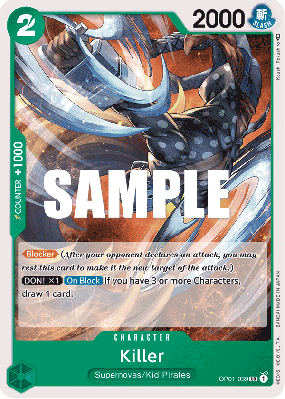 Carte One Piece Killer OP01-039 UC