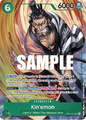 Carte One Piece Kin'emon OP01-040 SR ALT ART