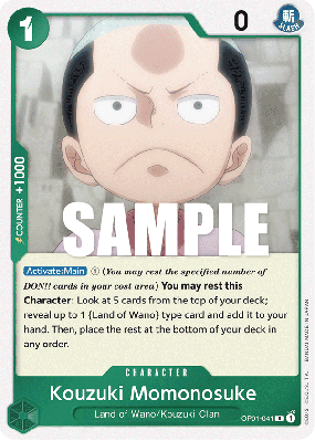 Carte One Piece Kouzuki Momonosuke OP01-041 R