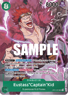 Carte One Piece Eustass"Captain"Kid OP01-051 SR ALT ART