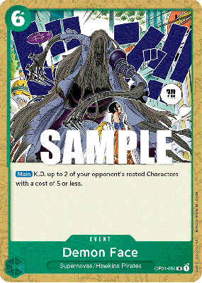 Carte One Piece Demon Face OP01-056 UC