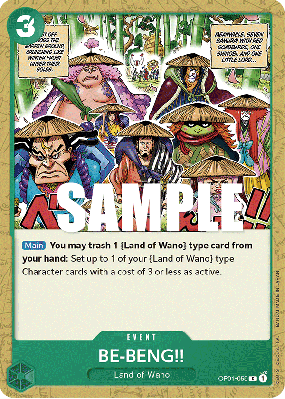 Carte One Piece BE-BENG!! OP01-059 C