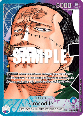 Carte One Piece Crocodile OP01-062 L ALT ART