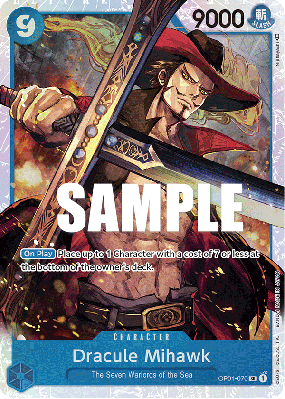 Carte One Piece Dracule Mihawk OP01-070 SR