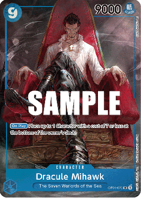 Carte One Piece Dracule Mihawk OP01-070 SR ALT ART