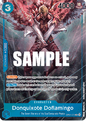 Carte One Piece Donquixote Doflamingo OP01-073 R ALT ART