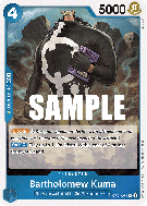 Carte One Piece Bartholomew Kuma OP01-074 R