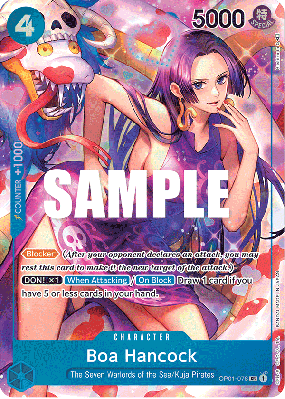 Carte One Piece Boa Hancock OP01-078 SR ALT ART