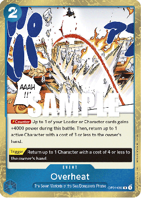 Carte One Piece Overheat OP01-086 R
