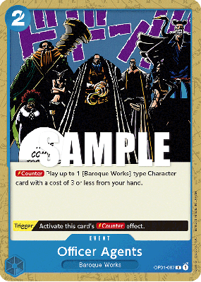 Carte One Piece Officer Agents OP01-087 C