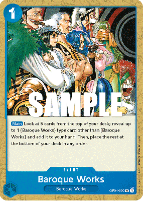 Carte One Piece Baroque Works OP01-090 UC