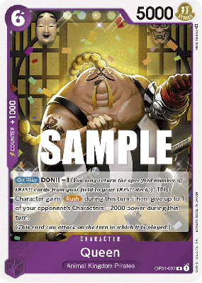 Carte One Piece Queen OP01-097 R