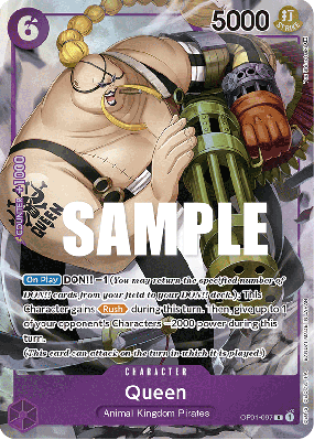 Carte One Piece Queen OP01-097 R ALT ART