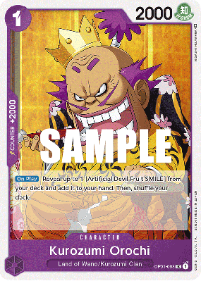 Carte One Piece Kurozumi Orochi OP01-098 UC