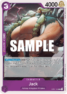 Carte One Piece Jack OP01-102 R