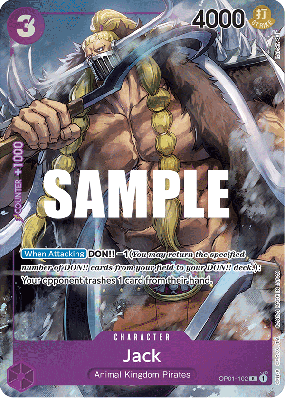 Carte One Piece Jack OP01-102 R ALT ART