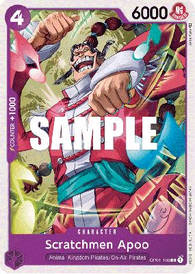 Carte One Piece Scratchmen Apoo OP01-103 C