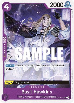 Carte One Piece Basil Hawkins OP01-106 UC
