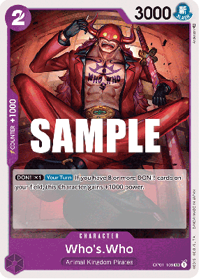Carte One Piece Who's Who OP01-109 UC