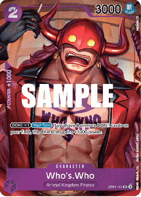 Carte One Piece Who's Who OP01-109 UC ALT ART