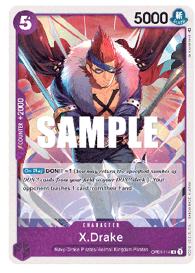 Carte One Piece X. Drake OP01-114 R
