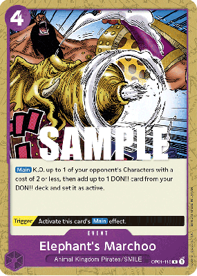 Carte One Piece Elephant's Marchoo OP01-115 C