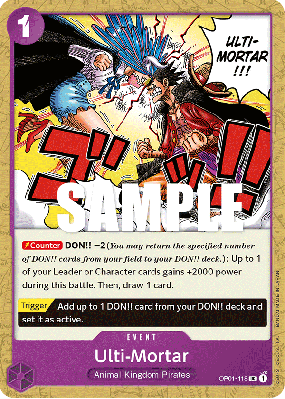 Carte One Piece Ulti-Mortar OP01-118 UC