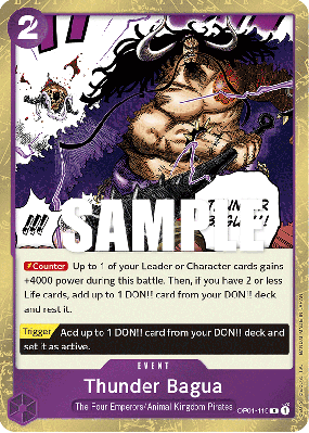 Carte One Piece Thunder Bagua OP01-119 R