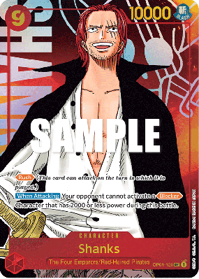 Carte One Piece Shanks OP01-120 SEC ALT ART